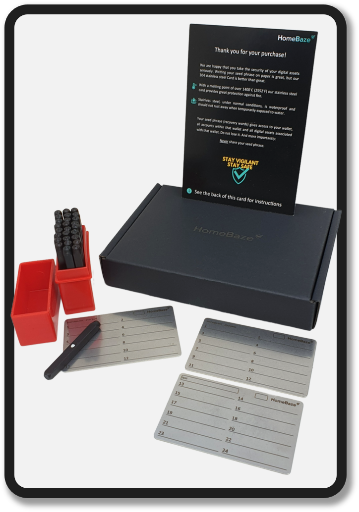 Stainless Steel (RVS) Seed Phrase